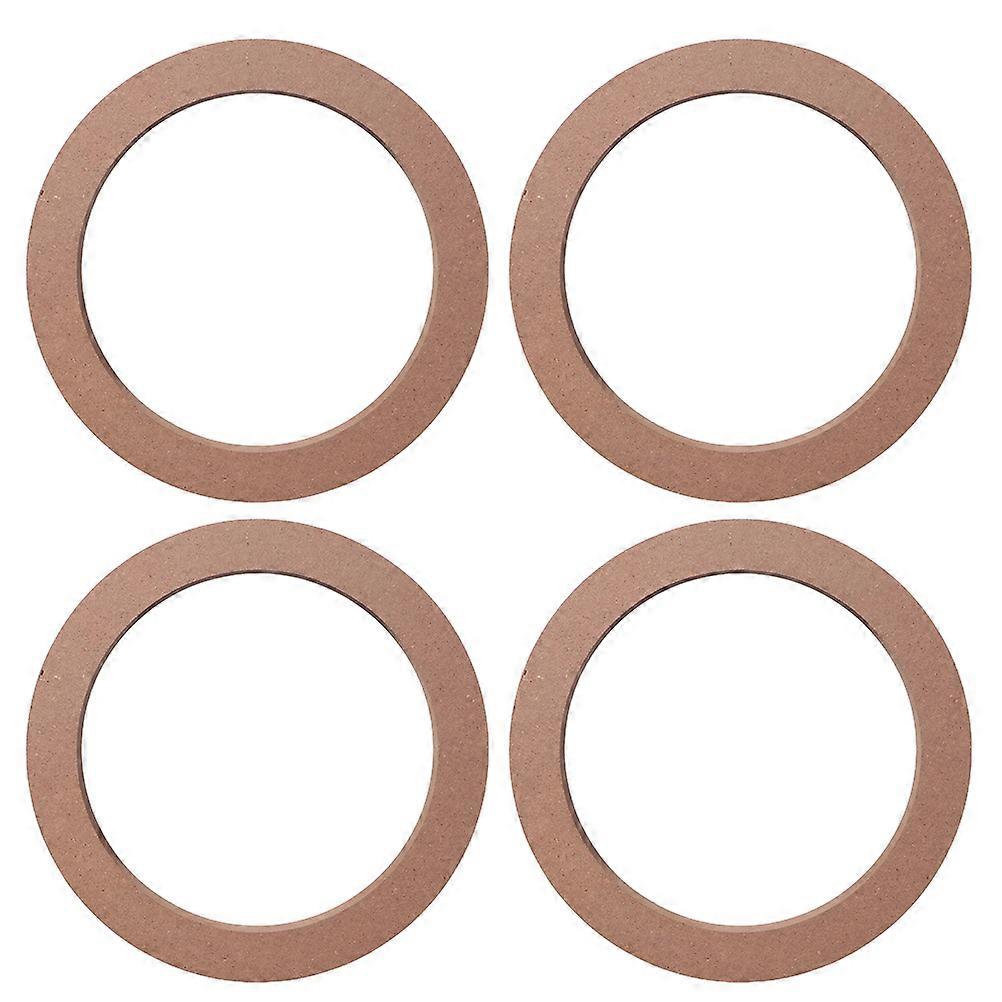 Car Speaker Adapter Ring Brown for Vibration Reduction 2Pairs