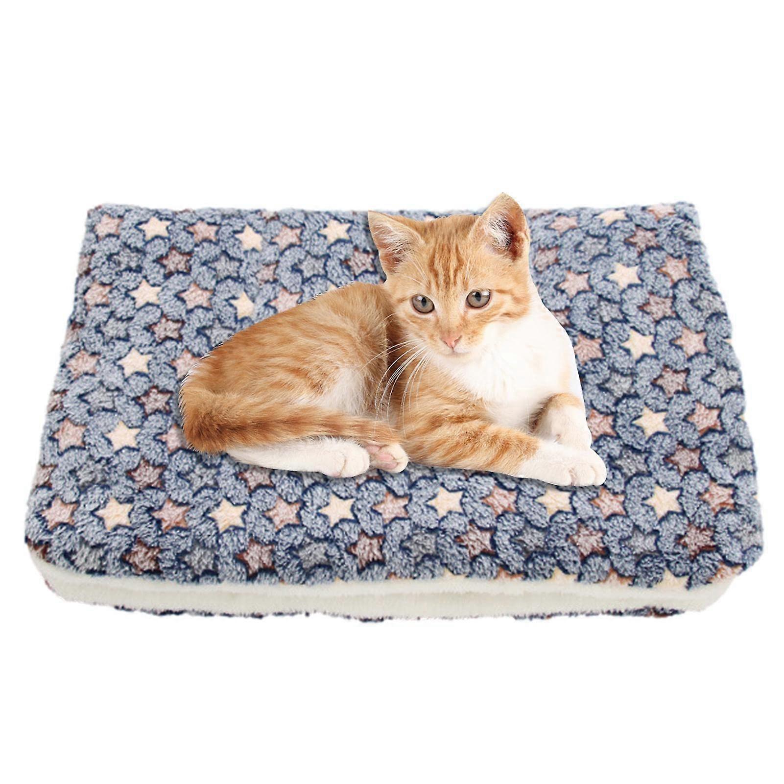 Cozy Calming Cat Blanket, Dog And Cat Heating Pet Pad, Ultra Soft And Warm Bed Mat, Multi Size Pet Mat To Fit Most Pets