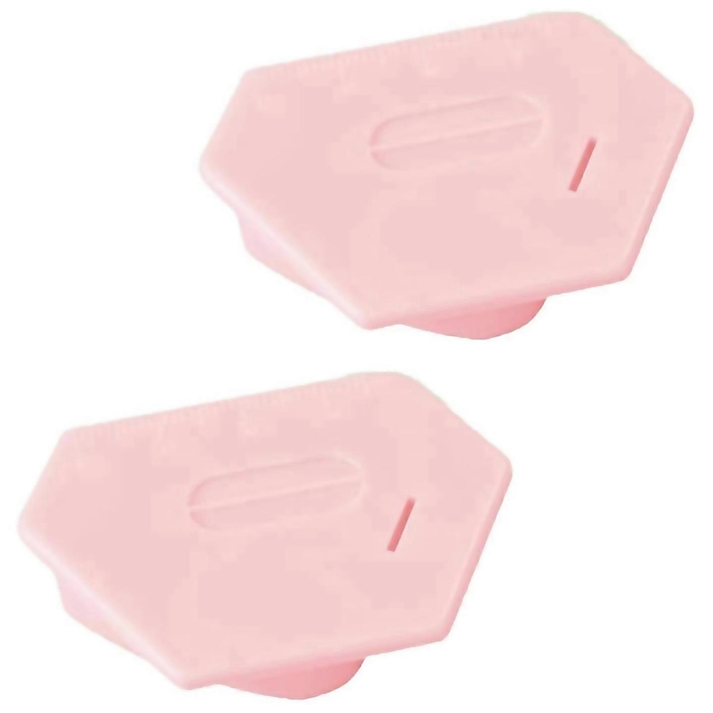 For Multifucntional Seam Guide Hemmer Guide With Scale 2pcs Pink