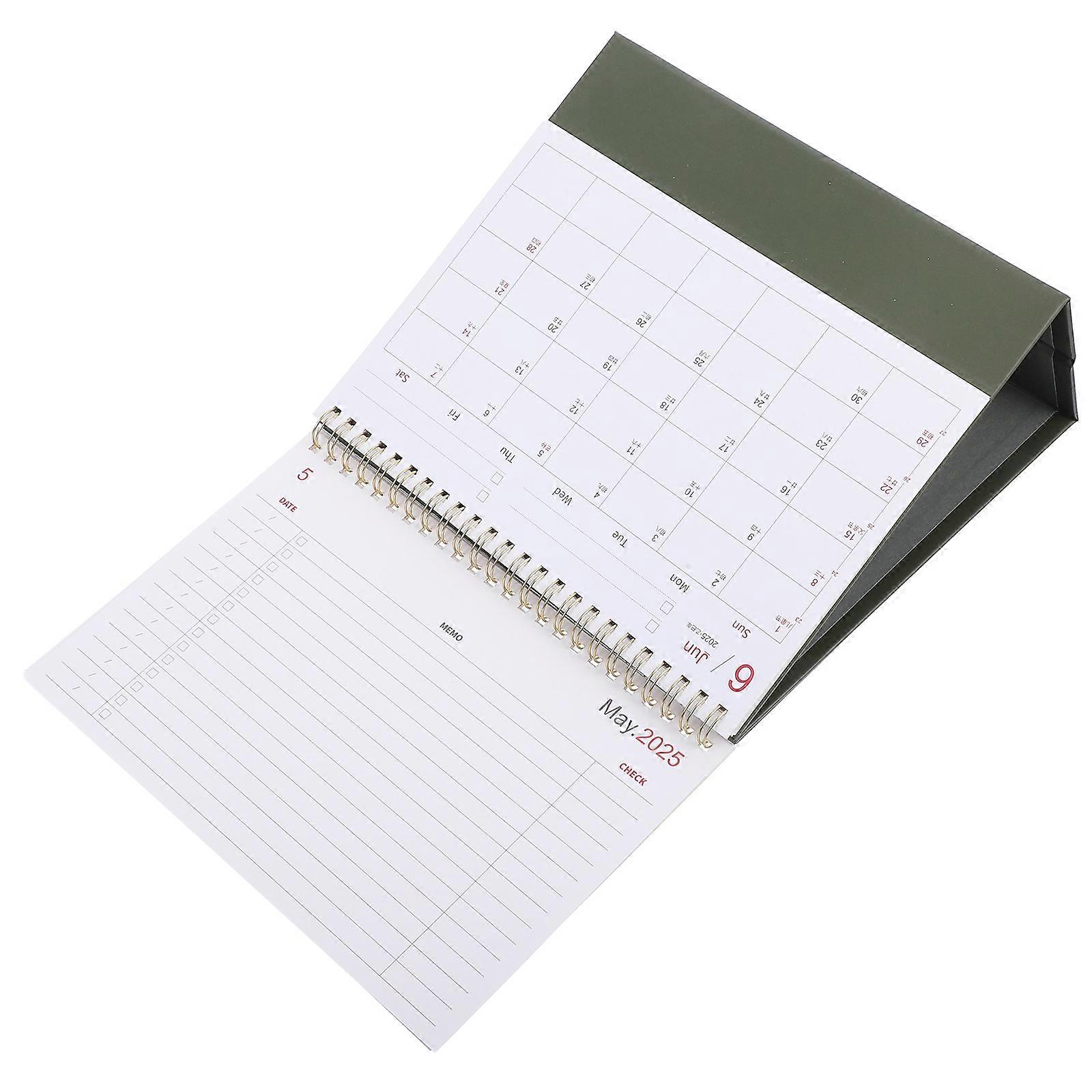 Office Flip Desk Calendar for 2025 Year with Minimalist Style