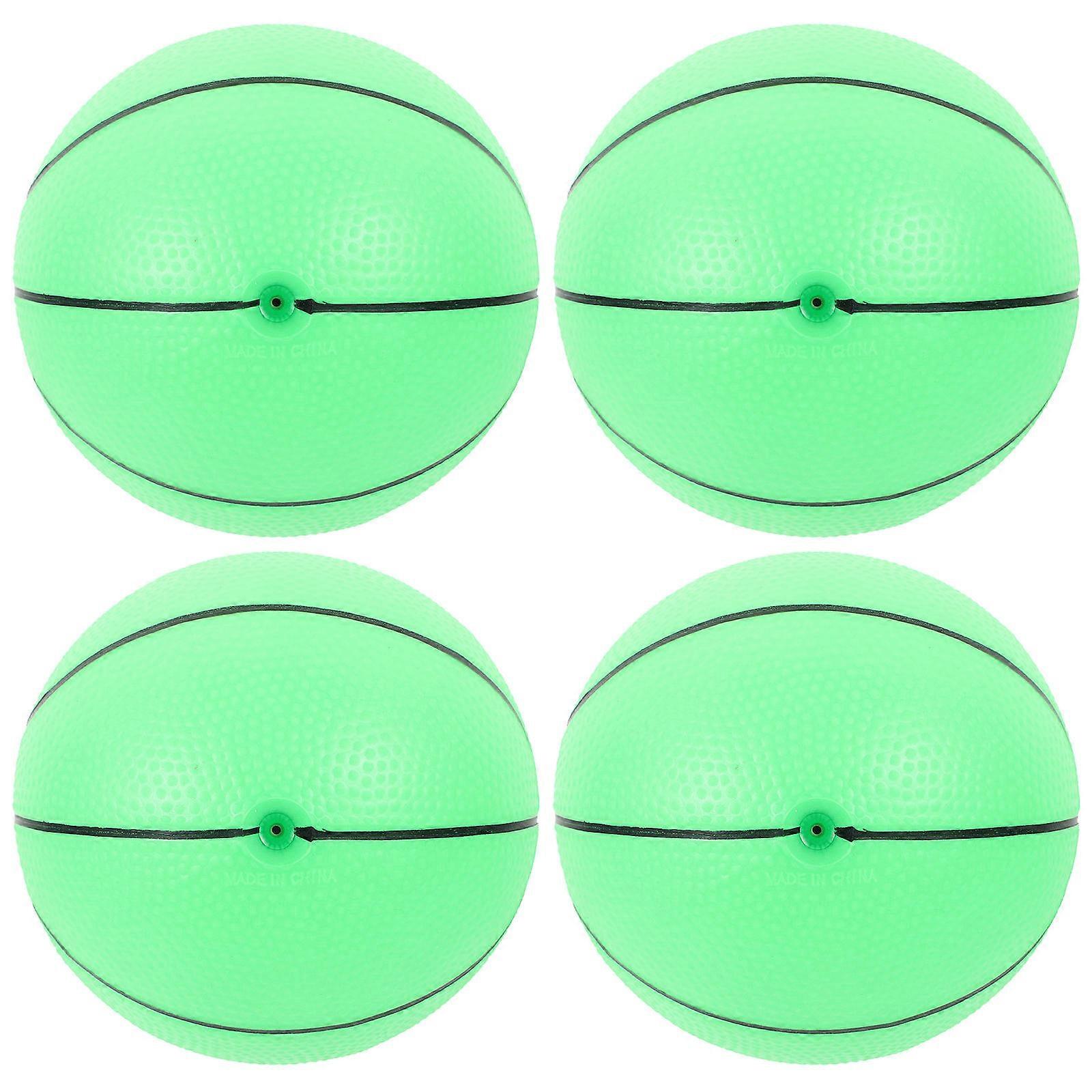 Inflatable Plastic Basketball Glow in The Dark Toy for Children 1Set