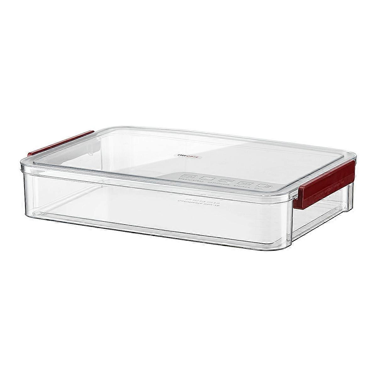 A4 Transparent Storage Box Portable Plastic Document Claret