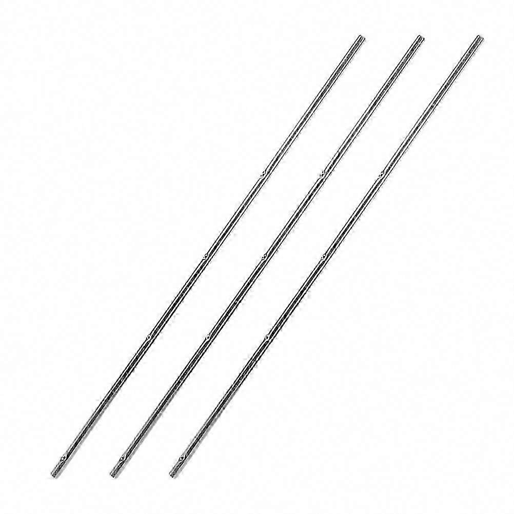Easy-to-Operate Foosball Table Rods Replacement Iron Poles for Table Soccer Machine Accessory 44x0.8x0.8cm 3Pcs