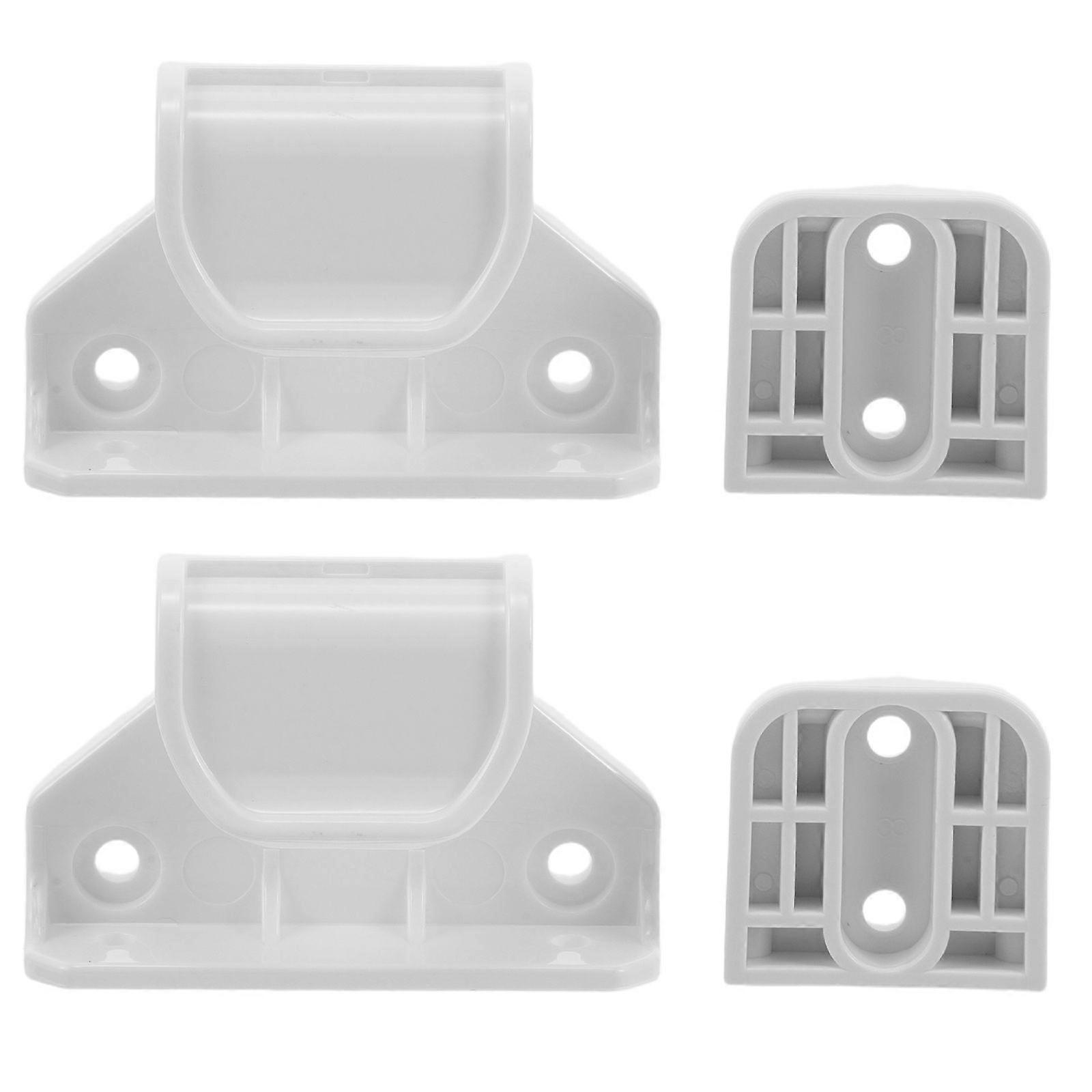 1 Set Baby Gate Replacement Parts Retractable Gate Extension And Fixing Accessories Wall Mounting Brackets With Screws For Baby And Pet Safety Door