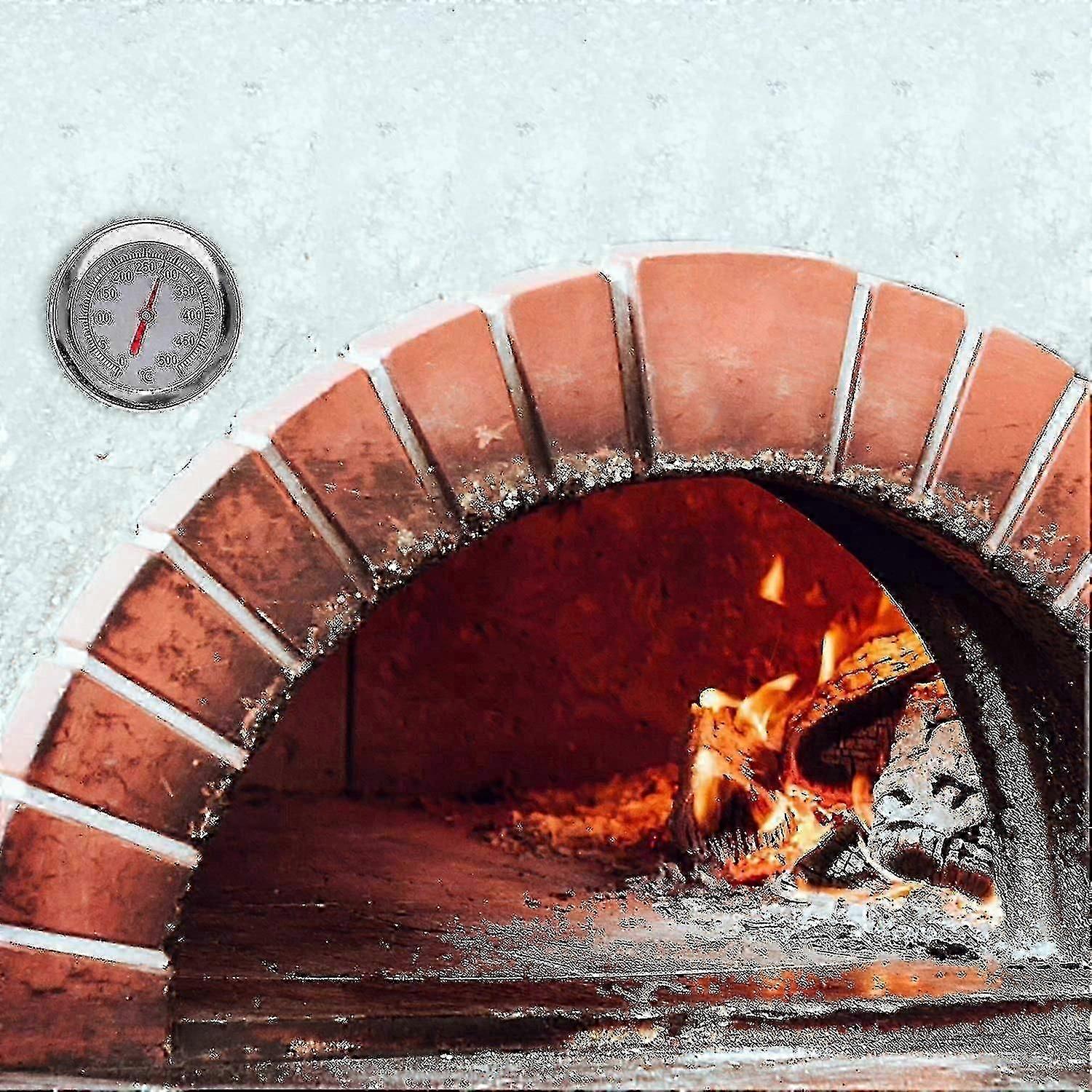 Thermometer for Wood Oven / Pizza Oven / Stone Oven with 400 C / 30 C Analog, Bimetallic
