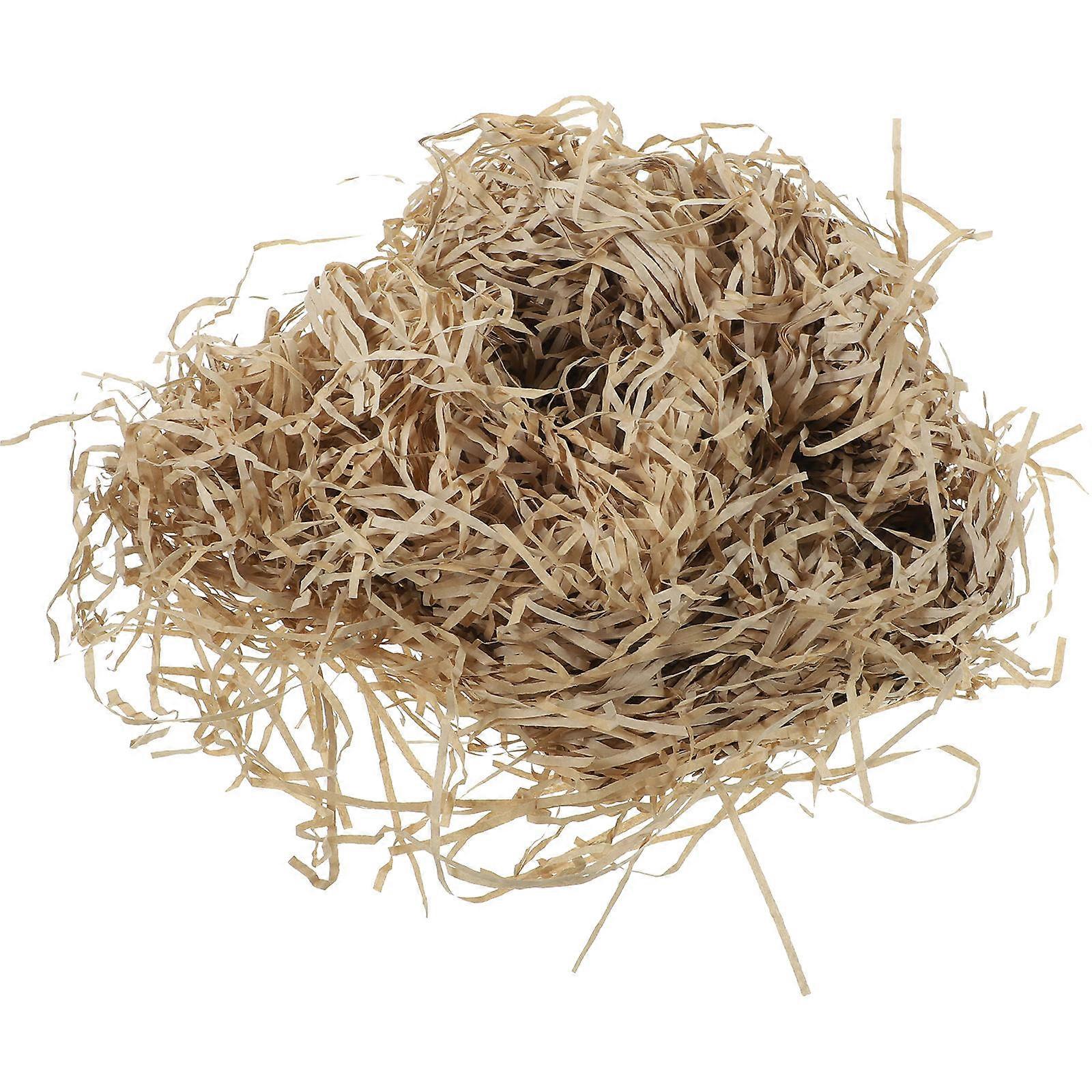 Paper Crinkle Shred Filler for Gift Boxes with 10Pcs Khaki Shade