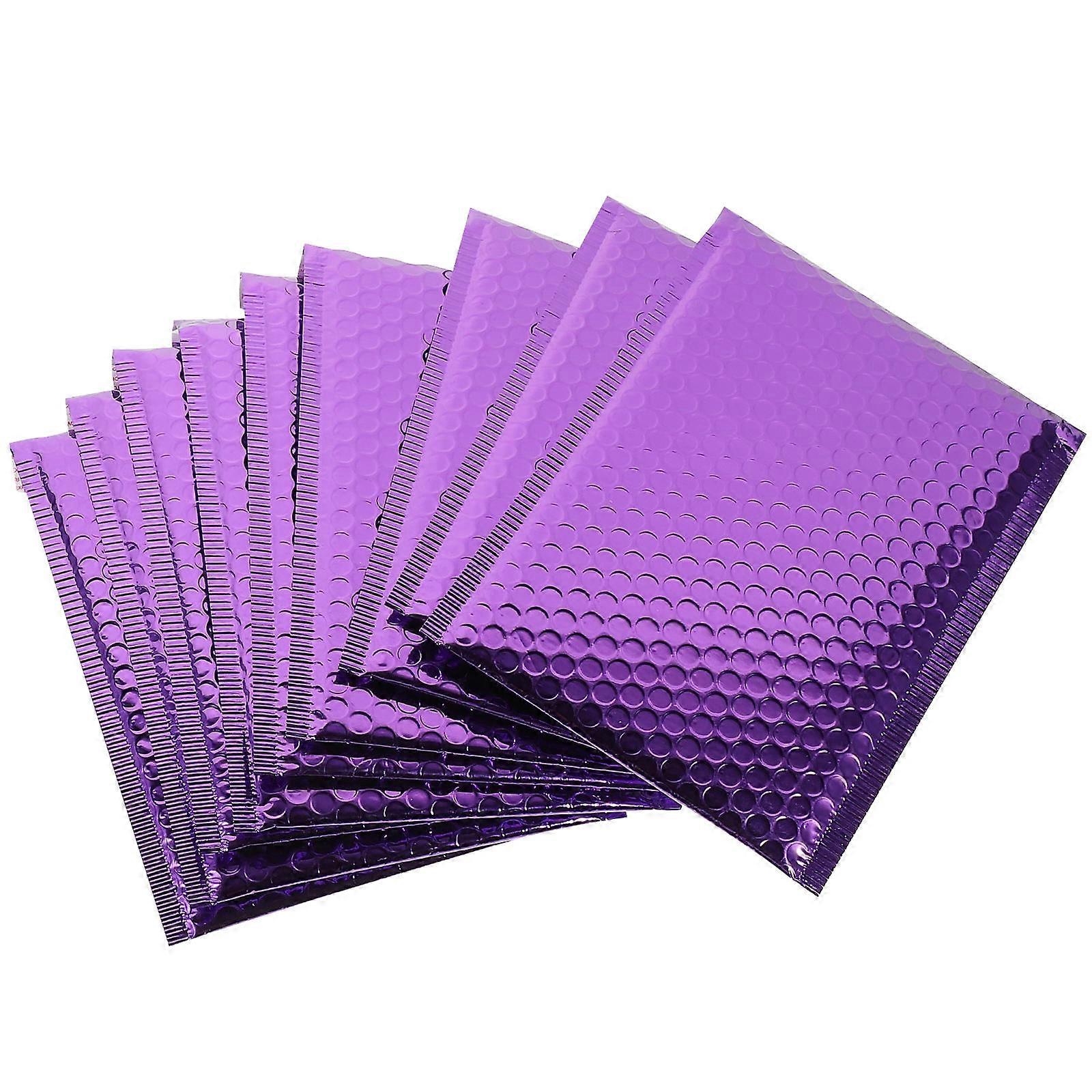 50Pcs Purple Bubble Mailers for Packaging Professional Package Bags