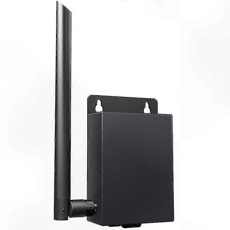 Outdoor 4G LTE Router with SIM Slot, 5dBi Antenna, Wall Mountable, Multi-Device Support, Enhanced Security, EU Compatible, Black Color