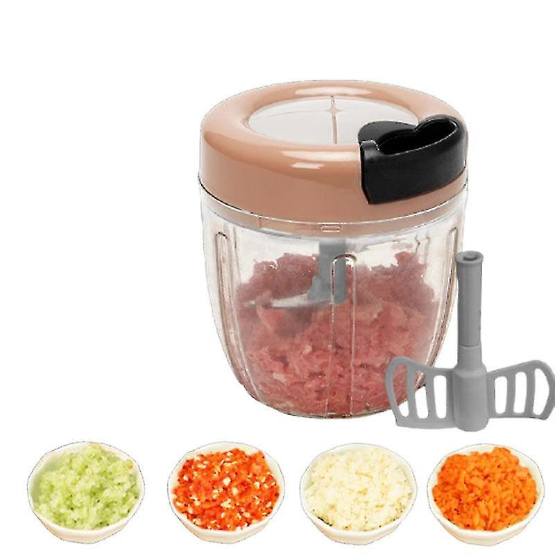 Food Chopper Pull Mincer Onion Vegetable Blender Mixer Nuts Meat Grind