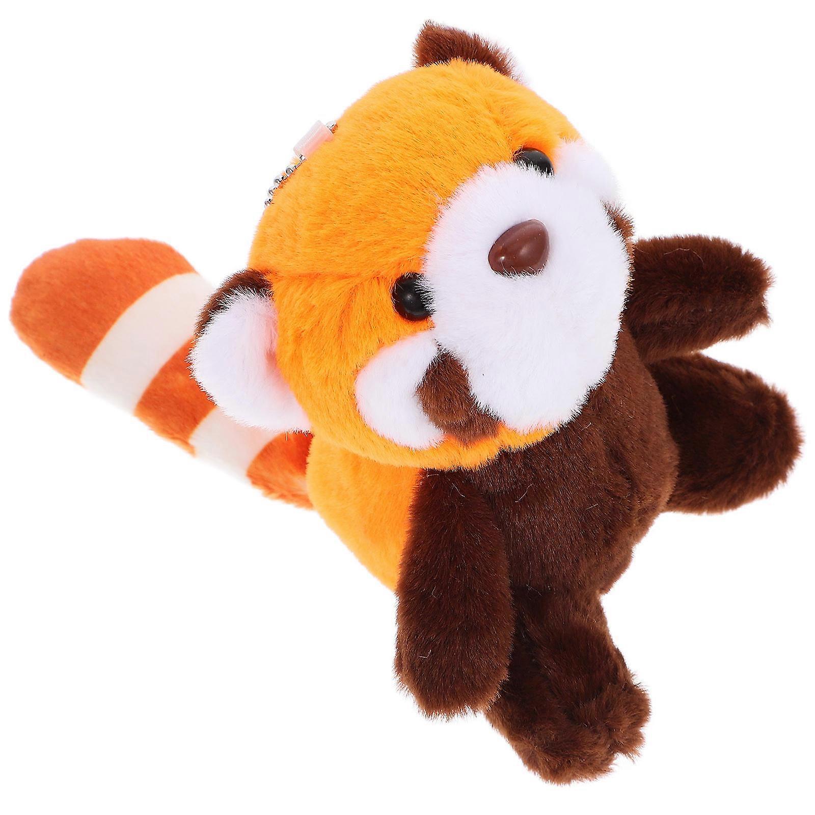 Plush Raccoon Doll Pendant Hanging Ornament Keychain for Bag 5Pcs