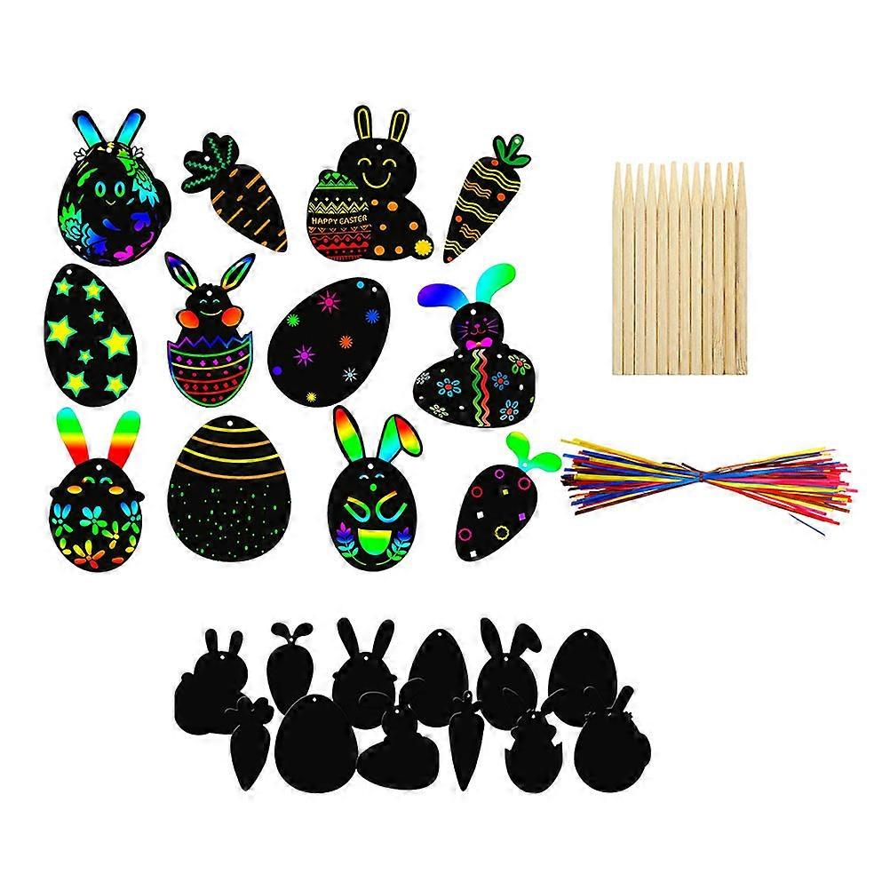 Scratch Paper Kit 1Set Black Cardboard for Kids Endless Creative Fun Activities