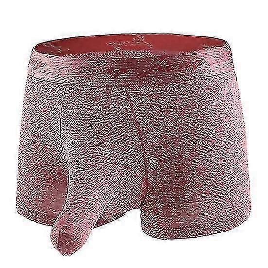 Male Underpants Solid Color Elephant Nose Sweat-absorbent U Convex Underwears 2025