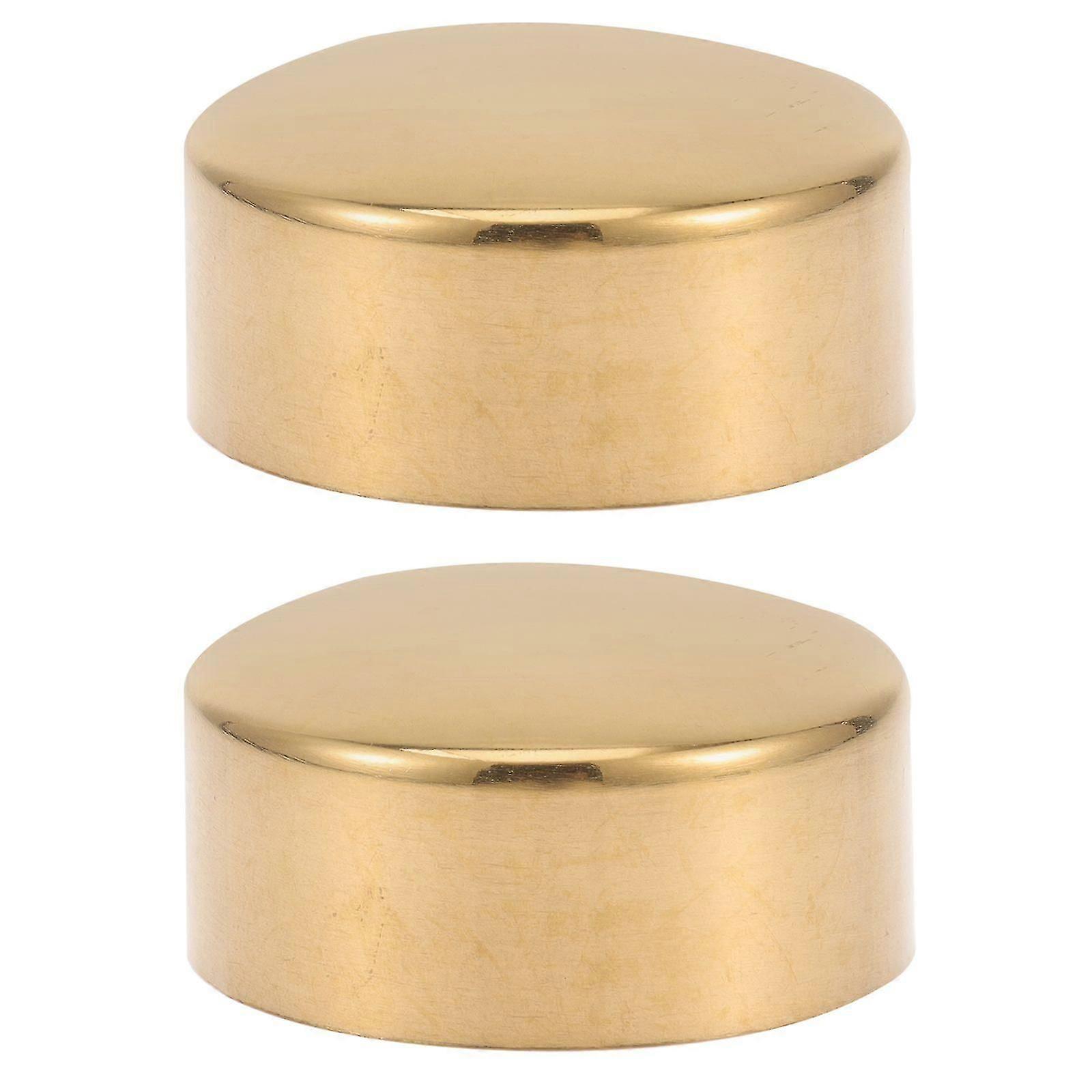 2pcs Wooden Handrail End Caps Hand Railing End Caps Round Handrail End Plugs