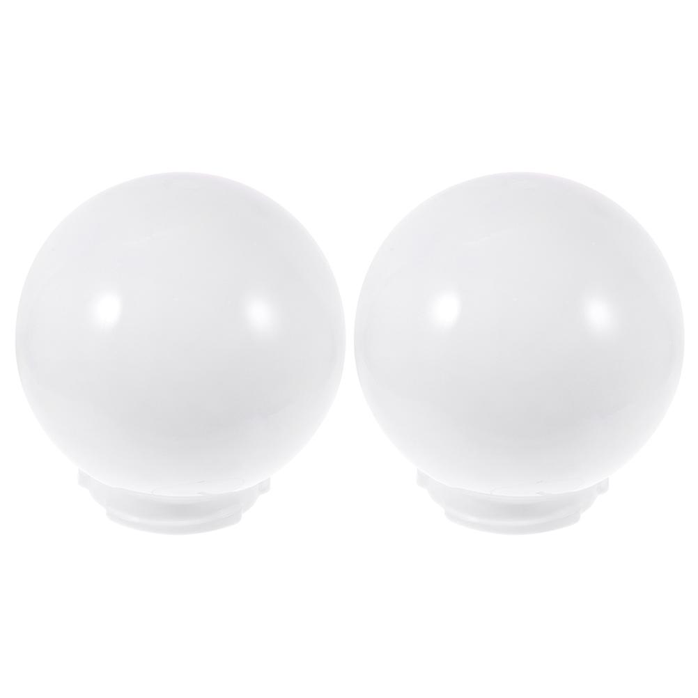 Outdoor White Globe Lampshade Wall Lamp Shade Replacement 8Pcs Set