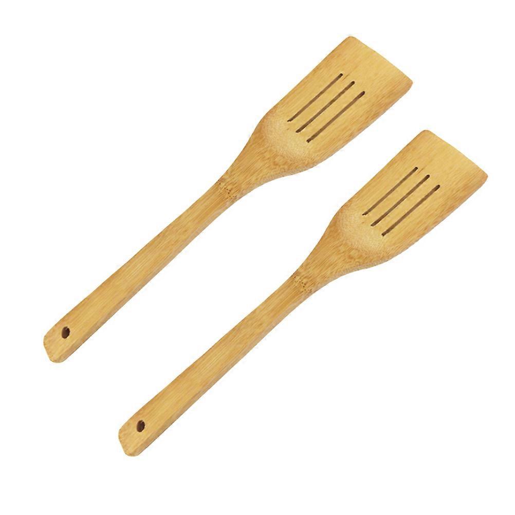 Wood Non-Stick Pan Spatula High Temperature Resistant Kitchen Tools Smooth and Rounded 30x6x1cm With Hanging Hole 1Pcs
