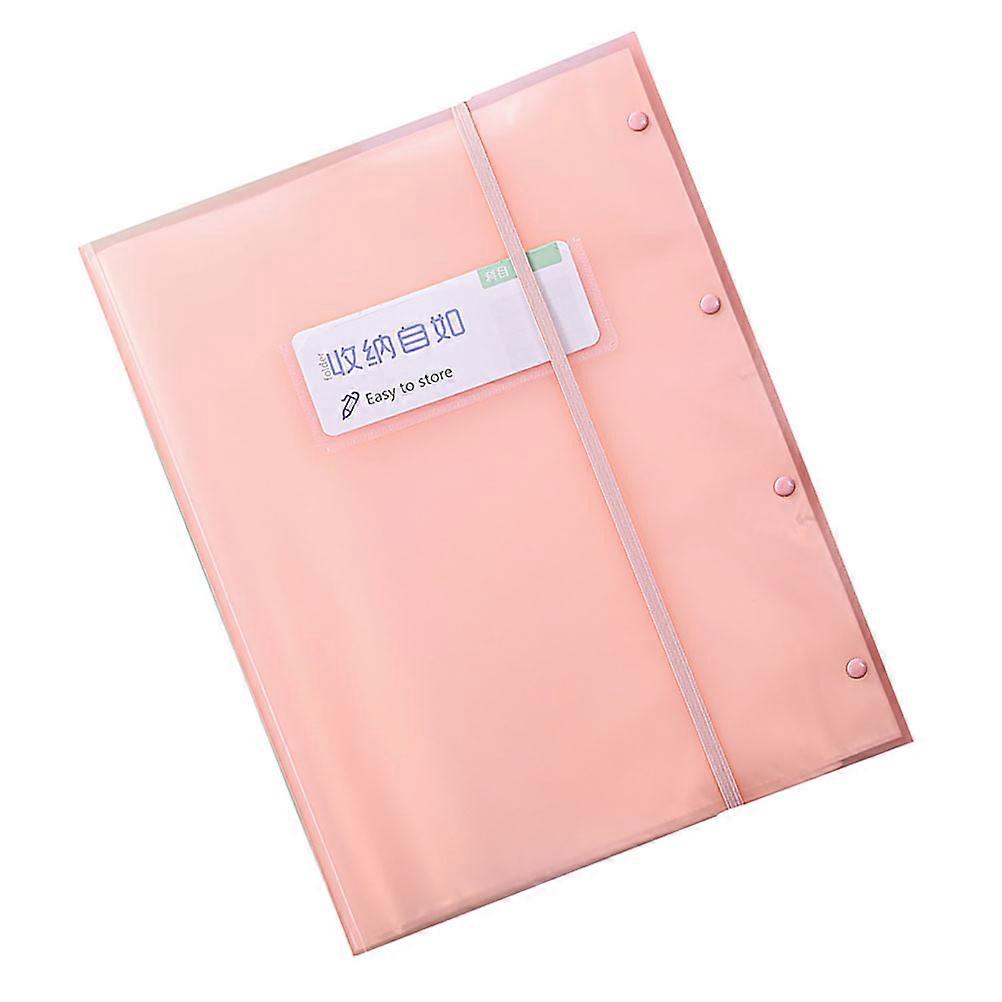 File Folder A3 Document Organizer for Storage Use 3Pcs Pink Plastic