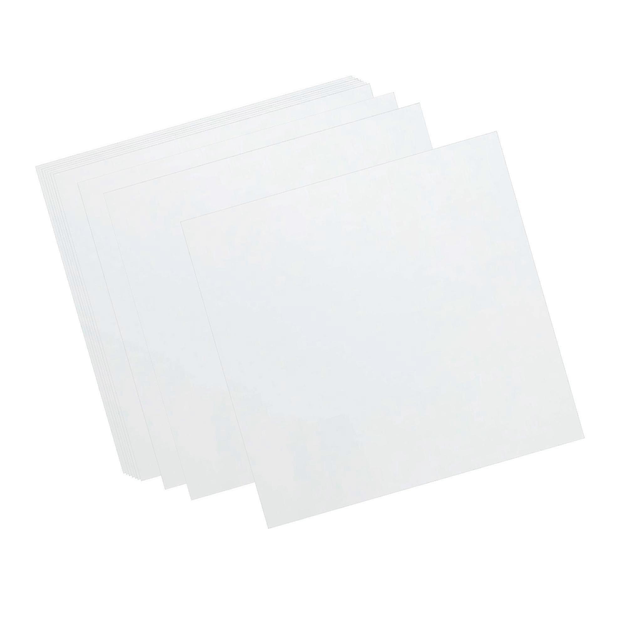 10x Square 5x5cm PET Blank Stencil Making Sheet Template Practical and Long-lasting
