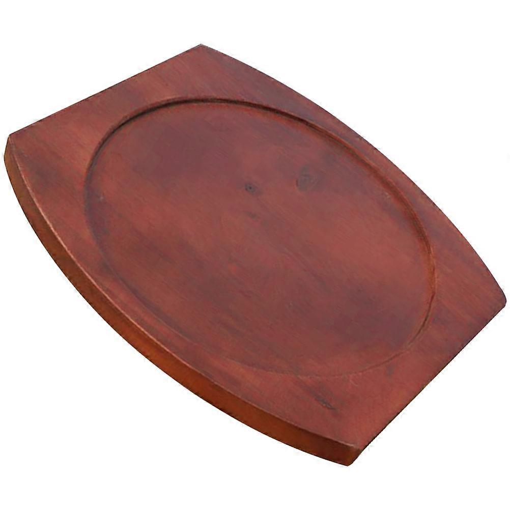Heat Resistant Pot Coaster Brown Wood with Scratch-Proof Surface for Storage
