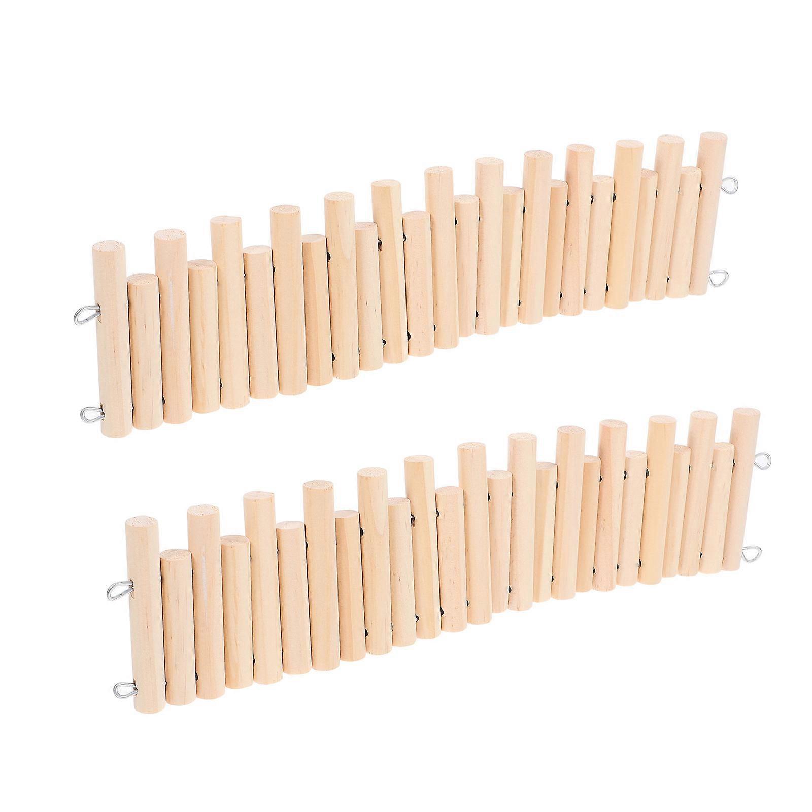 Wooden Hamster Chew Toys 2Pcs Climbing Platform For Hamsters Mice And Gerbils Perfect For Home Use And Exploration