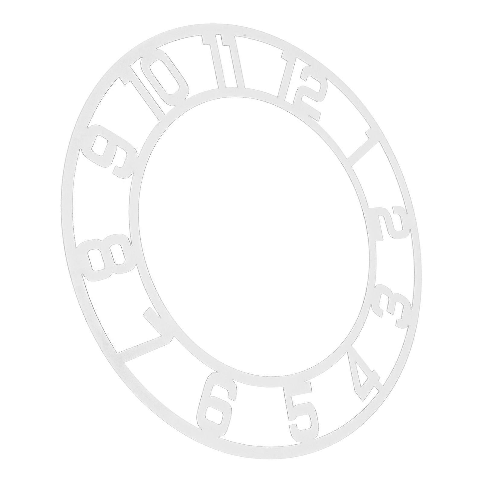 Acrylic Mirror Surface Wall Clock for Decoration 4Pcs Silver Mirror Clock