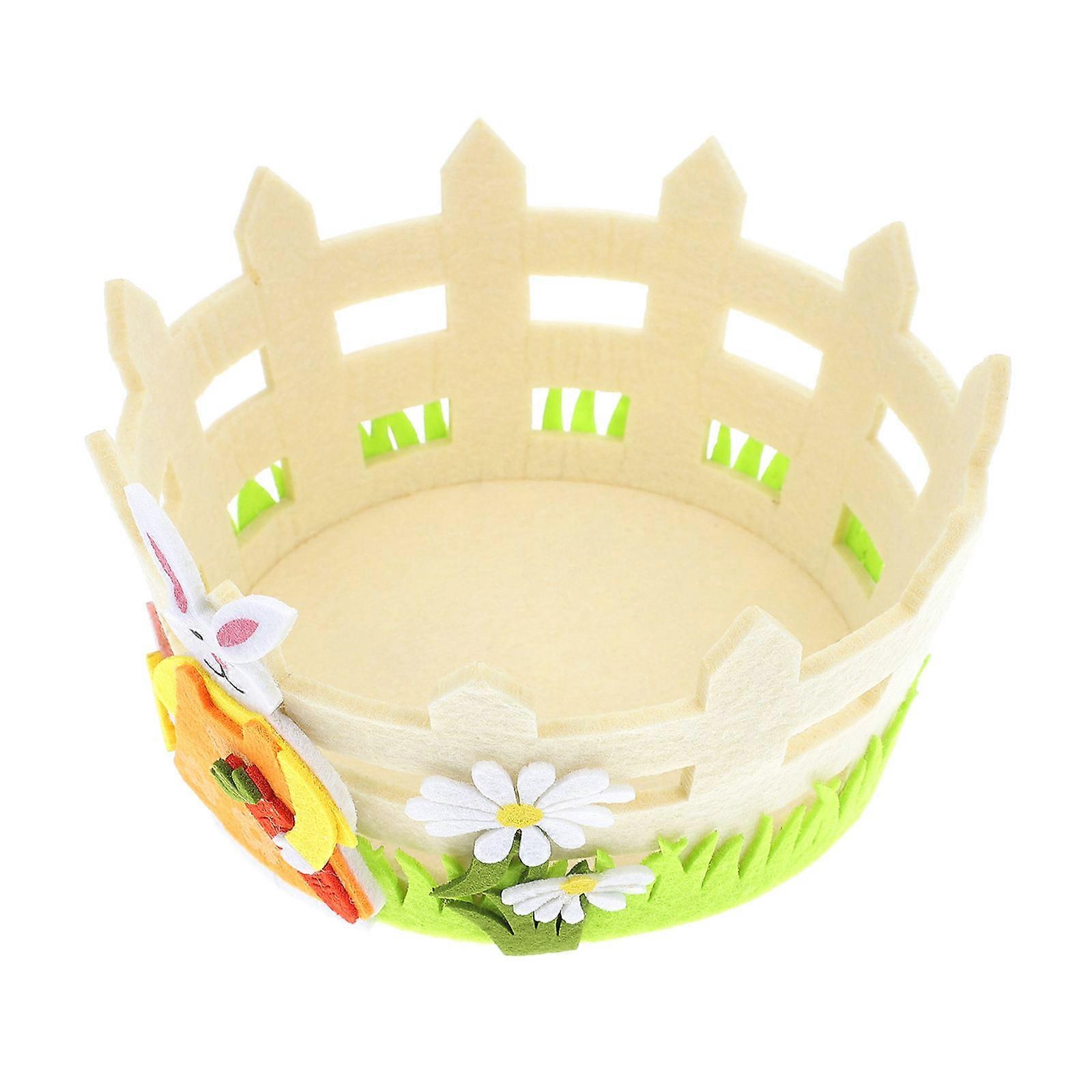 Multi Functional Easter Egg Container 2Pcs Round Basket Perfect For Storing Easter Eggs And Small Gifts 14X14Cm