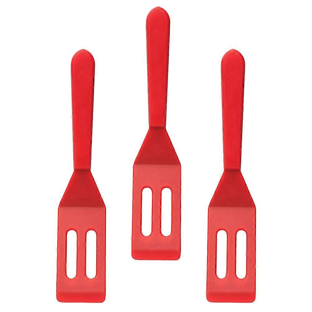 Silicone Utensil Baking for Home Use 3Pcs Red Mini Cooking Tools