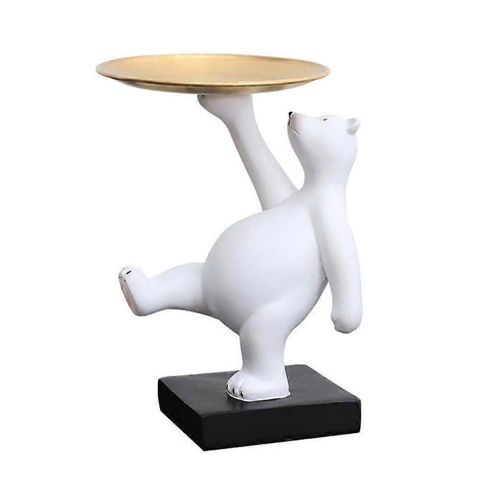 Bear Modeling Storage Tray Creative Decorative Tray for Home Use 1Pcs