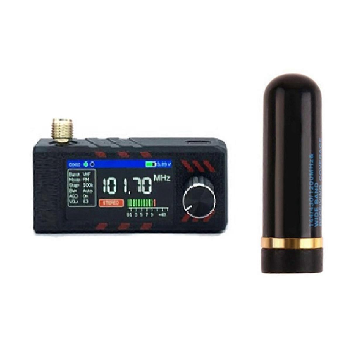 Radio de poche portable SI4732 0,5 kHz-181 MHz avec écran IPS de 1,9 pouce