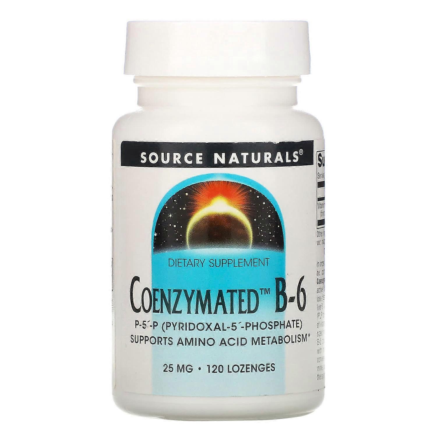 Source Naturals, Coenzymated B-6, 25 mg, 120 Lozenges