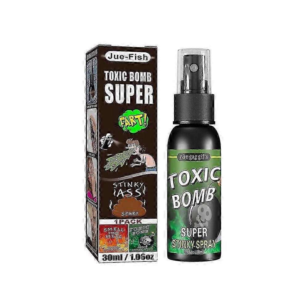 30ML قنبلة سامة سوبر ضرطة رذاذ قوية جدا رائحة كريهة مزحة الدعائم