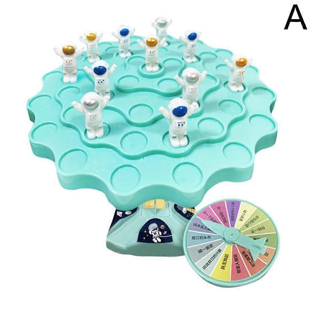 Space Station Game Set With 45 Astronauts Dice And Punishment Plate Portable Plastic Board Game For Family Fun