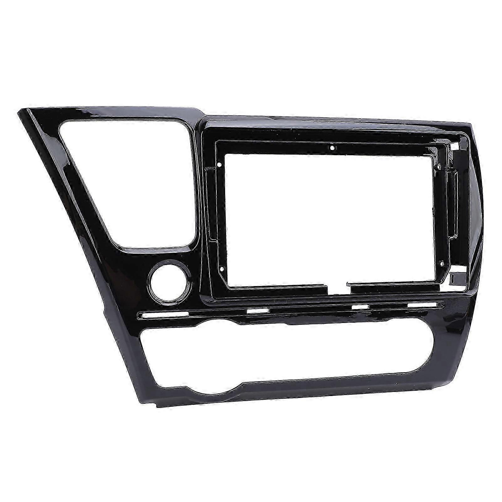 2 Din 9in Car Stereo Radio Fascia Protective Seamless Fit Navigation Fascia Panel Frame for Civic 2012 to 2015 US Version Without Power Cord 25-26
