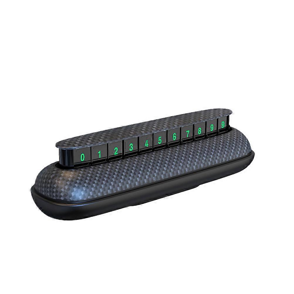 Parking Mobile Phone Sign Double Side Car Temporary Stop Sign for Parking Black Luminous Effect 1Pcs