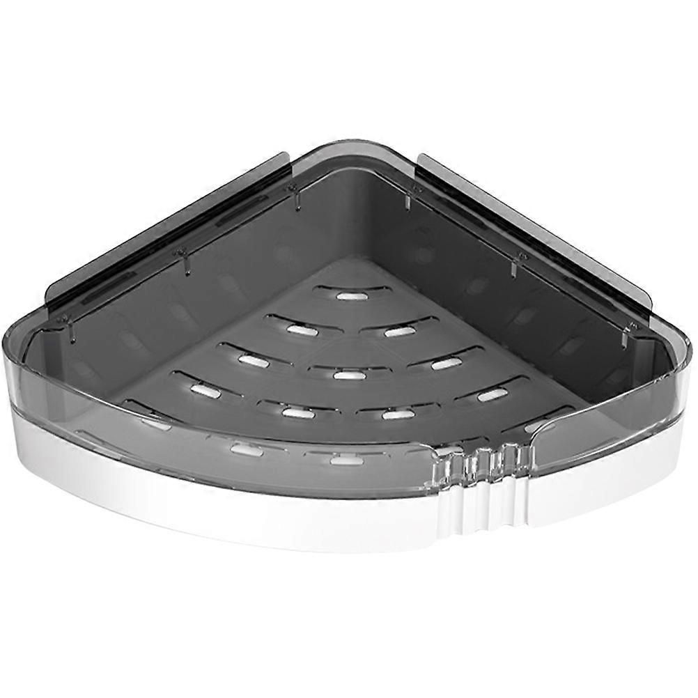 Bathroom Wall Mount Storage Rack Corner Shelf for Storage Black