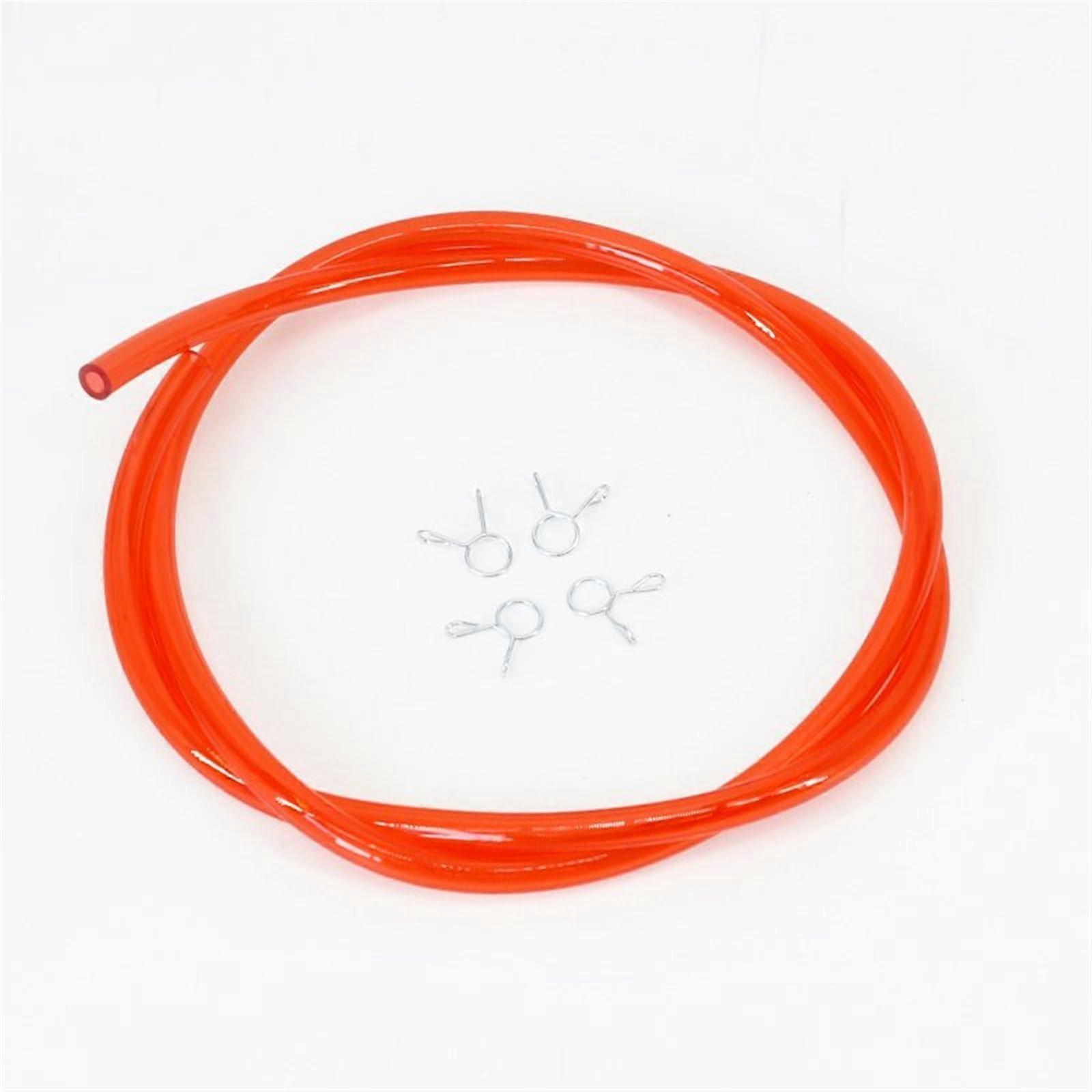 Carburettor Motorcycle Gasoline Pipe Red Temp DoubleLayer Hose For Carburettor Connecting Rubber Pipe