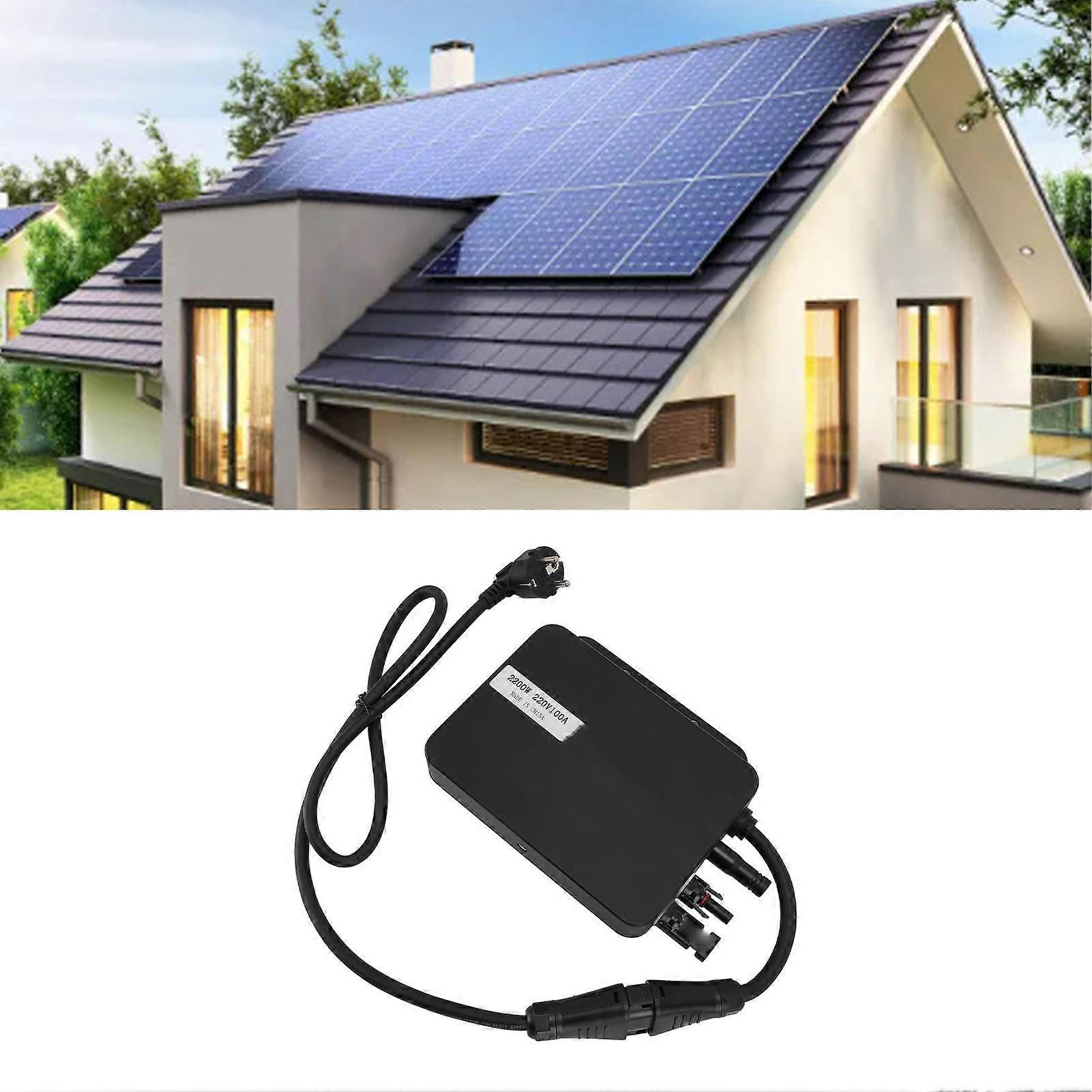 Microinvertor solar de 2200W, conectat la rețea, 60V, Bluetooth, impermeabil IP67