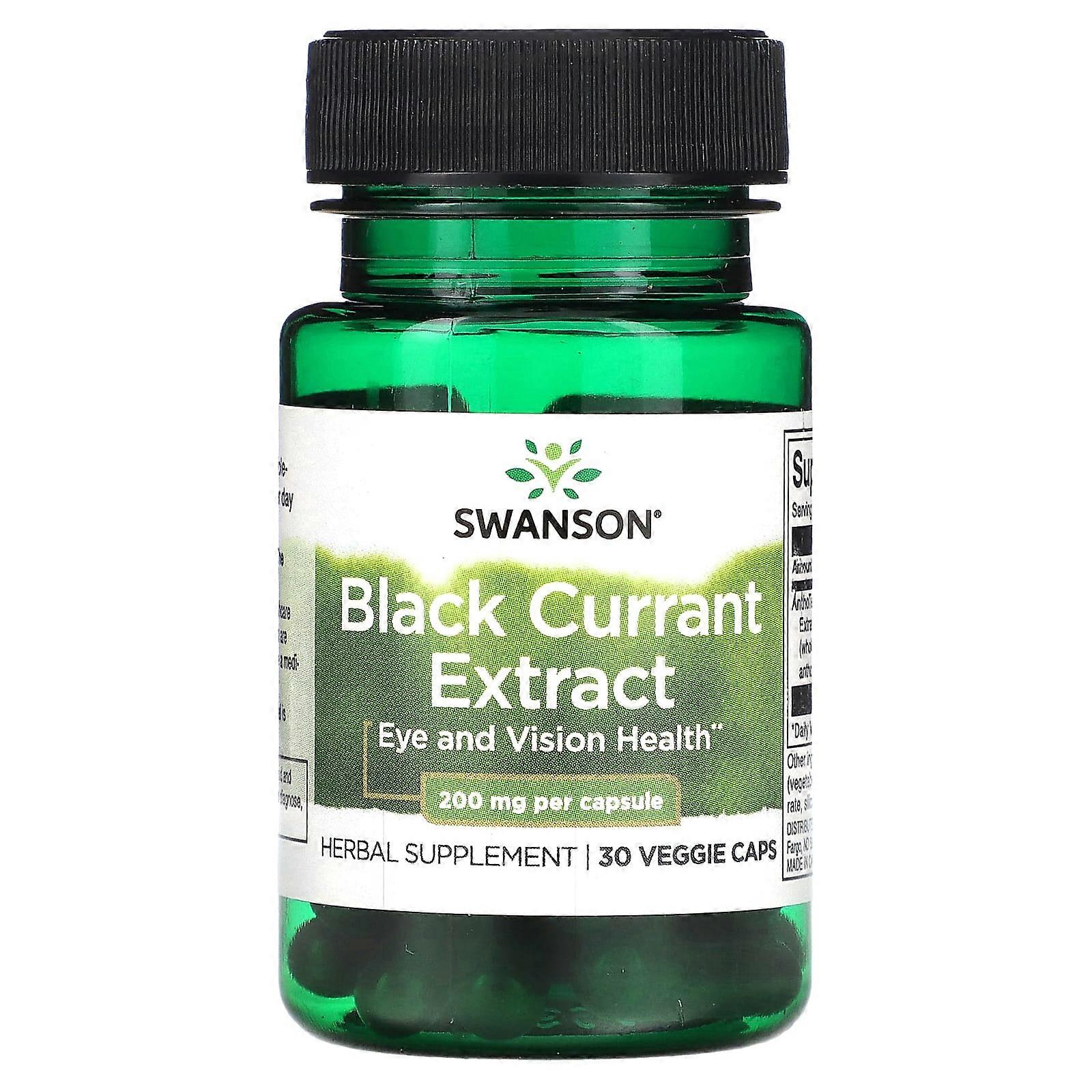 Black Currant Extract, 200 mg, 30 Veggie Caps