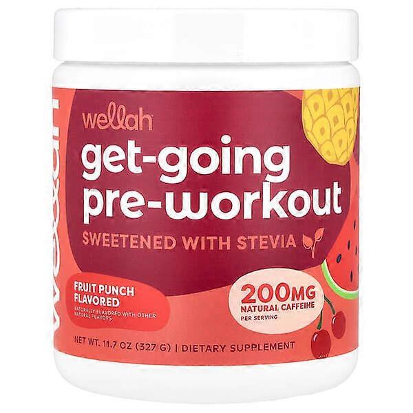 Wellah, Get-Going Pre-Workout, Fruit Punch, 11.7 oz (327 g)