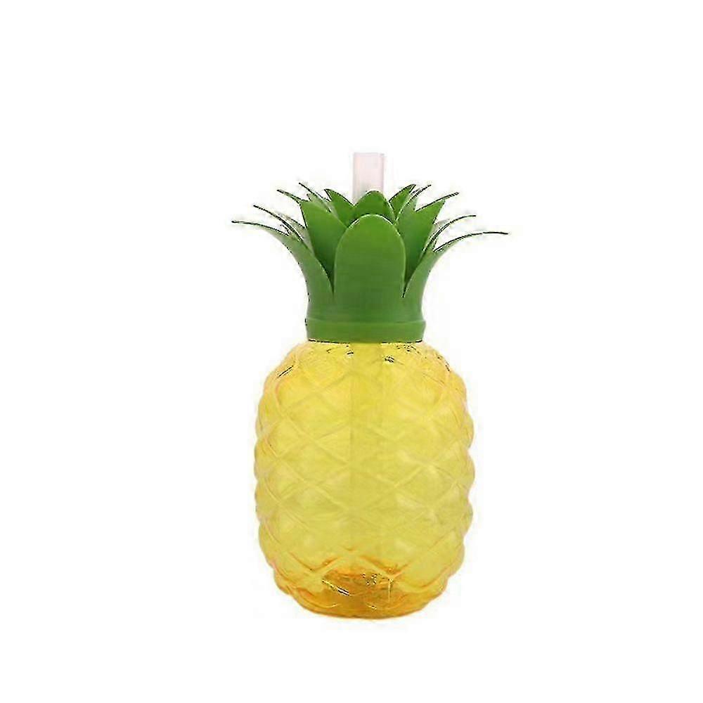 1pc 500ml Pineapple Shaped Juice Bottle Cute And Unique Design Minimizes Spills, Per
