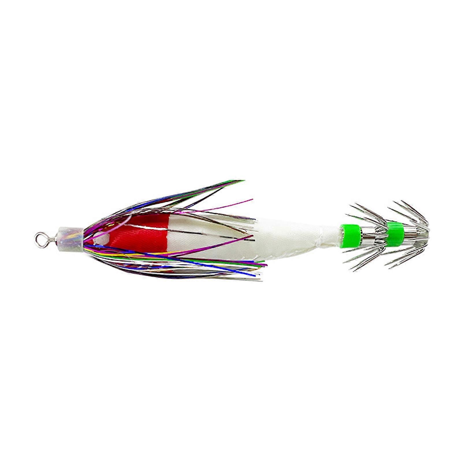Glow In The Dark Squid Jig Hook with Tassels Sea Fishing Lure Umbrella Squid
