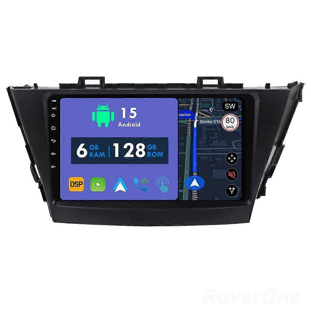 Car Radio 6G+128G CarPlay GPS Navigation Head Unit for Toyota Prius Plus V Alpha 2012 - 2017 Android Auto Bluetooth Stereo Touch Screen