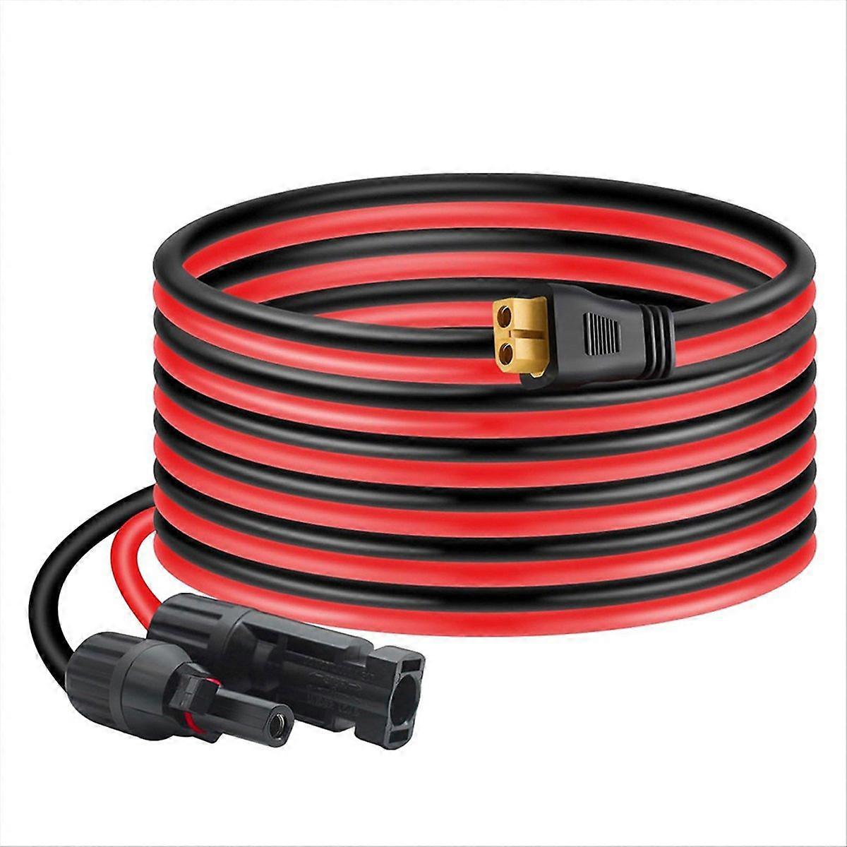 Conector XT60, cable solar a XT60 Conector de panel solar 12AWG