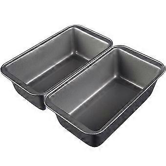 2pcs Bagning Non-stick Toast Brød Mold Pund Cake Mold Rektangulære Toast Box Ovn Special bageplade
