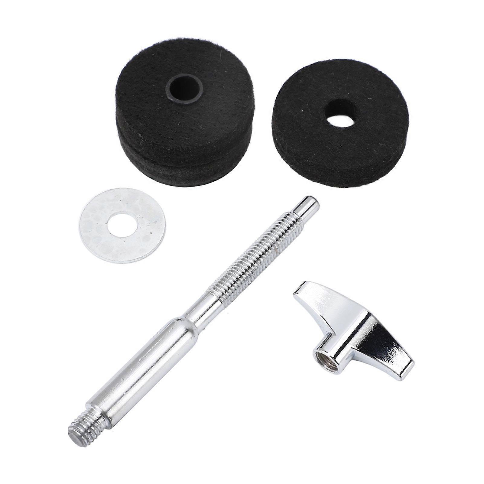 Cymbal Stacker Aluminum Alloy Felt Water Cymbal Stand Stacker Attachment for Drum Set Black 