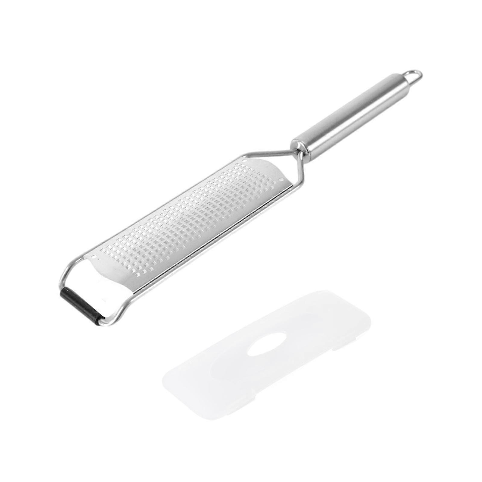 Stainless Steel Cheese Grater with Ergonomic Handle for Lemon and Chocolate Zesting Dishwasher Safe Vegetable Slicer Multicolor