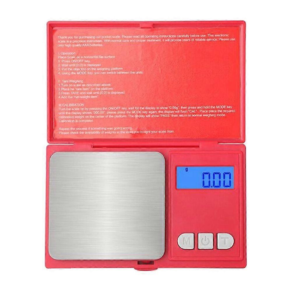 Mizh 1pc Mini Electronic Scale Precise Digital Scale Weighing Machine Jewelry Scale for Home Shop Dorms without Battery (500g/0.01g)
