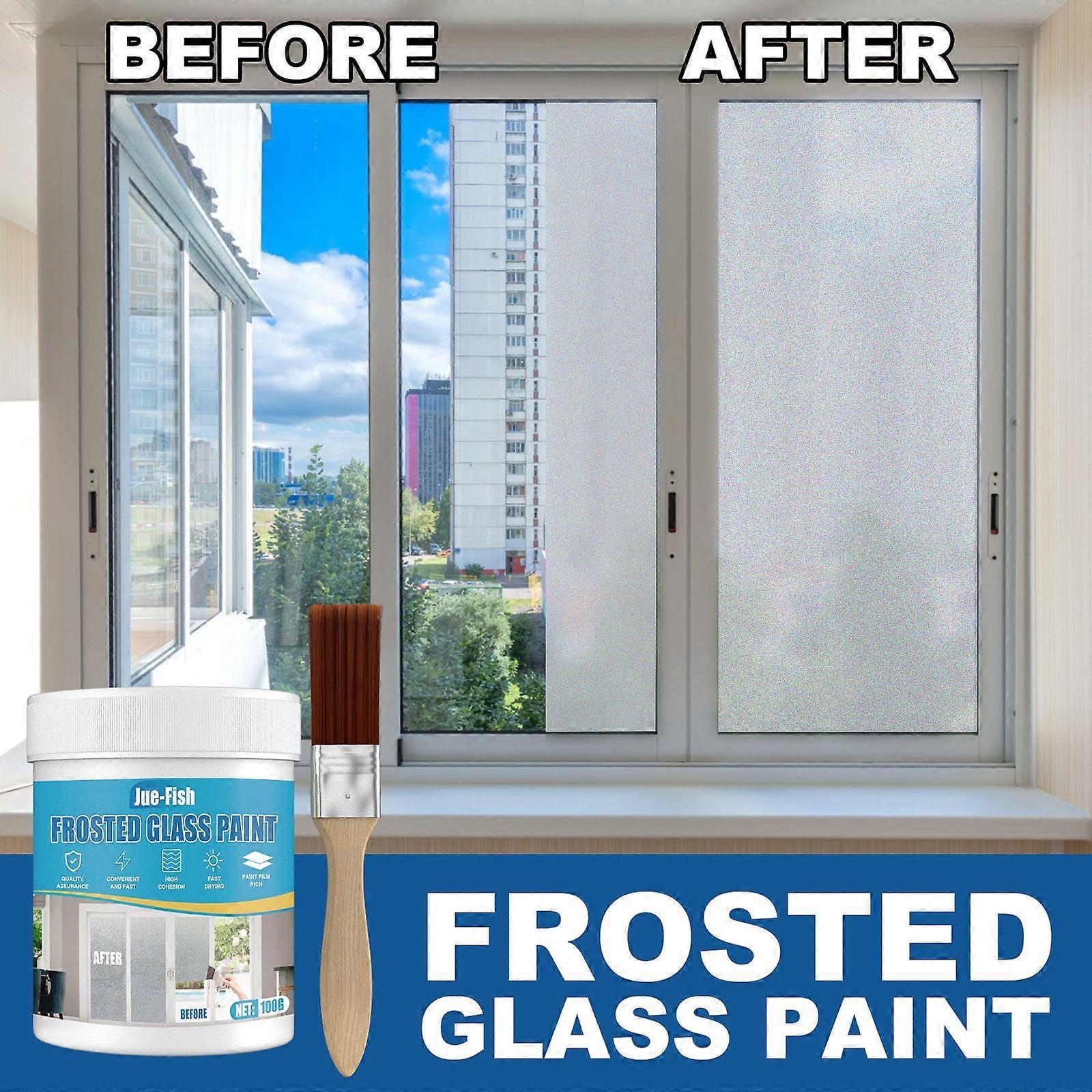 Frosted Glass Paint Contains Water-Based Acrylic