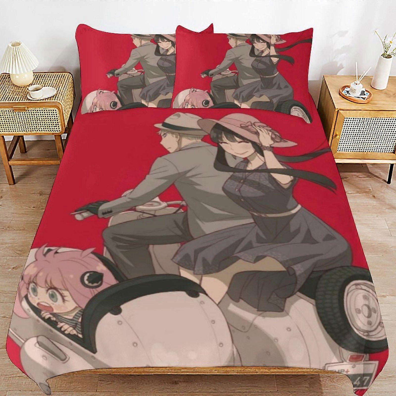 u609 SPYFAMILY Perfect Sleep Upgrade Clean Threaded Surface Soft Handling Duvet Cover Sets Comfort Setup n609