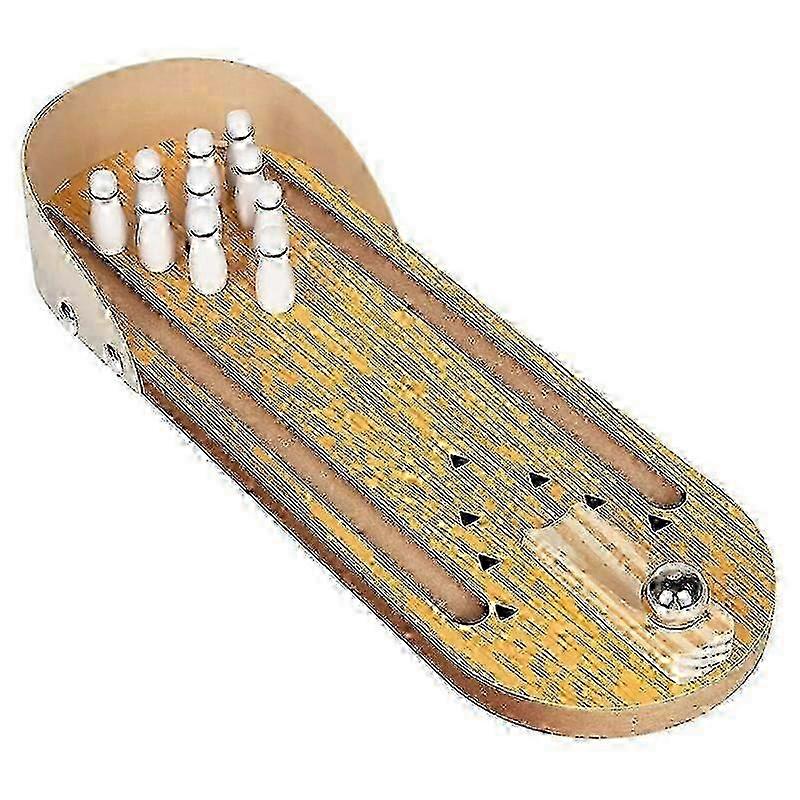 Mini Bowling Game Set, Table Game to Relieve Stress, Children's Bowling Set Suitable for Early Deve