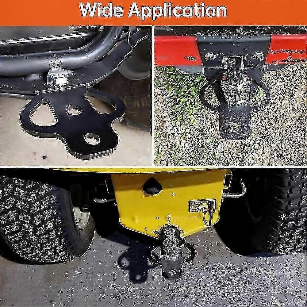 3-Way Hitch Adapter Compatible with ATV and Lawn Mower Trailers